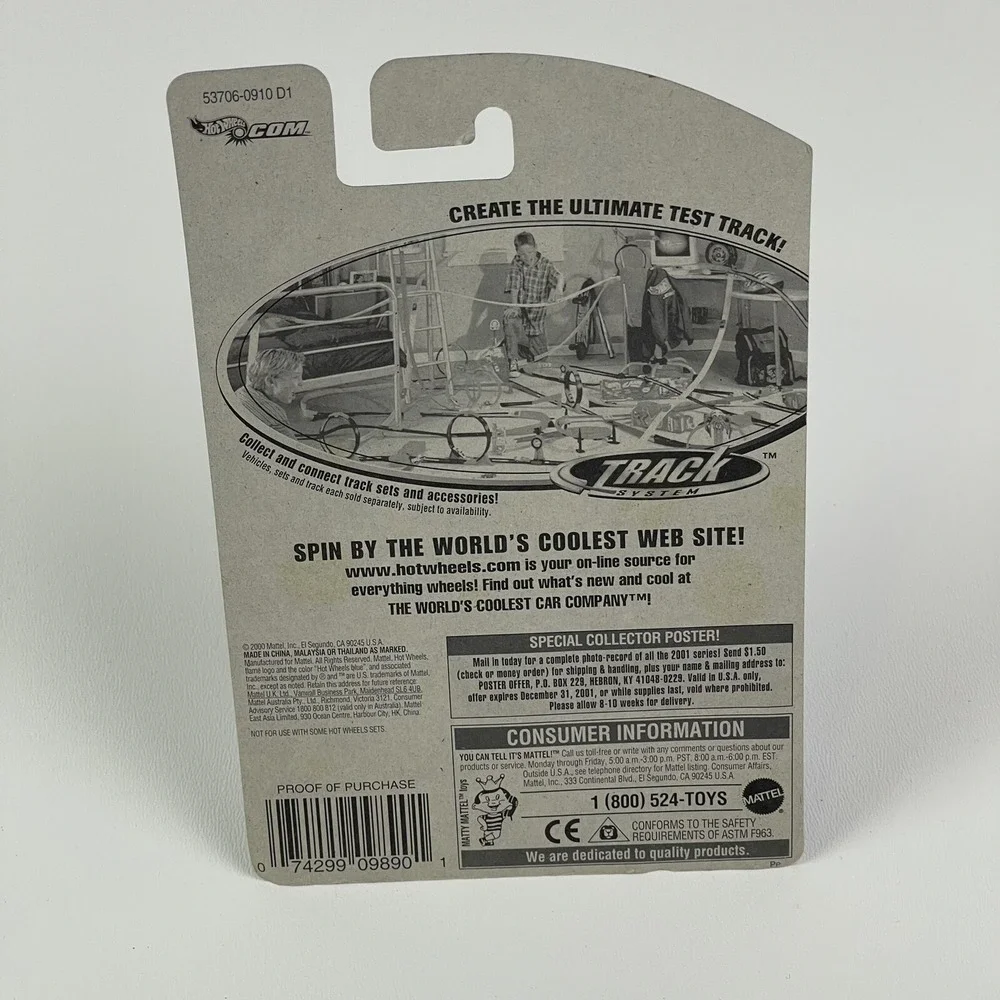 Hot Wheels 1937 Bugatti 2001 Edition Pearl White New Diecast 163 Double Tampo